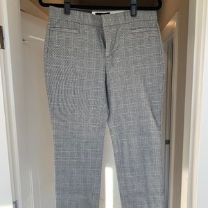 Banana Republic Sloan Gray Plaid Pants
